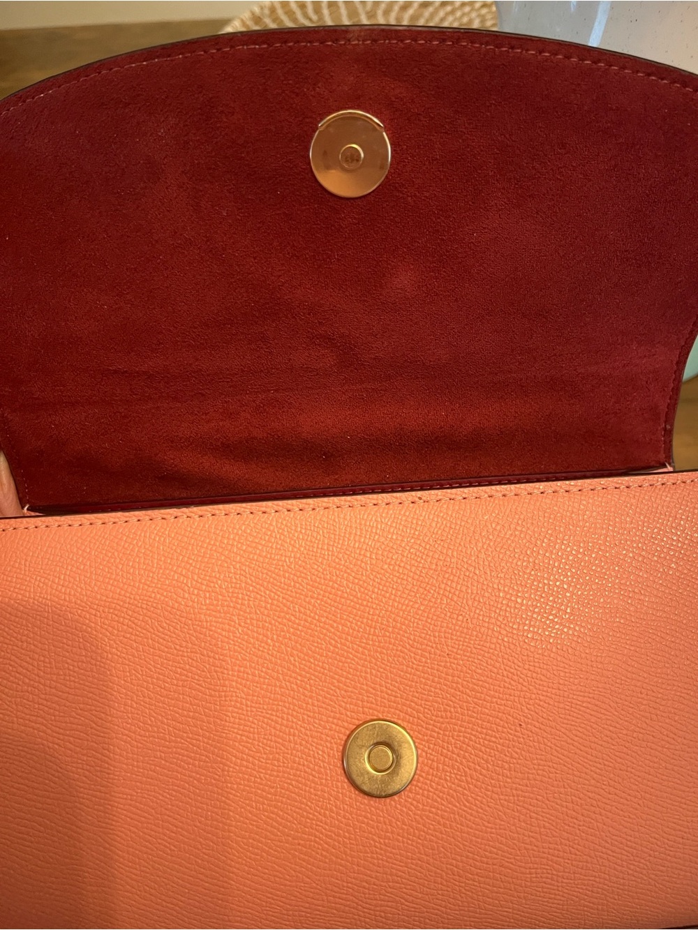 Coach Coral Pink Cherry Appliqué Top-Handle Satchel - Picture 3 of 16